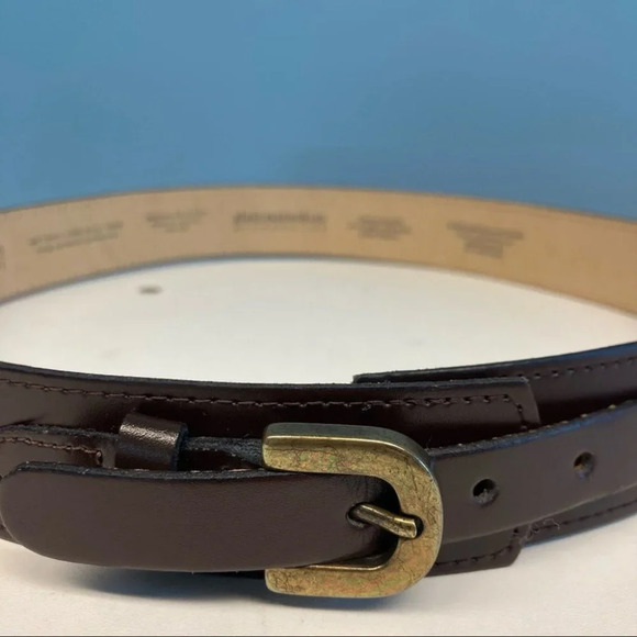 ALAIN MANOUKIAN Sz 80/32 Split  Leather Belt Made in France 1.25” wide - Picture 2 of 7